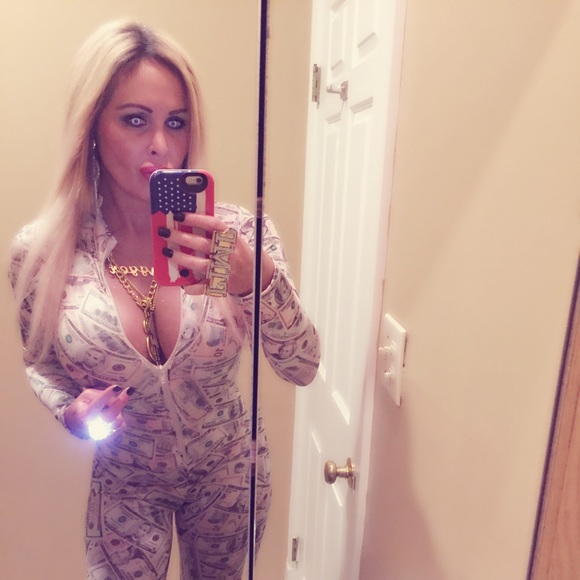money print bodysuit